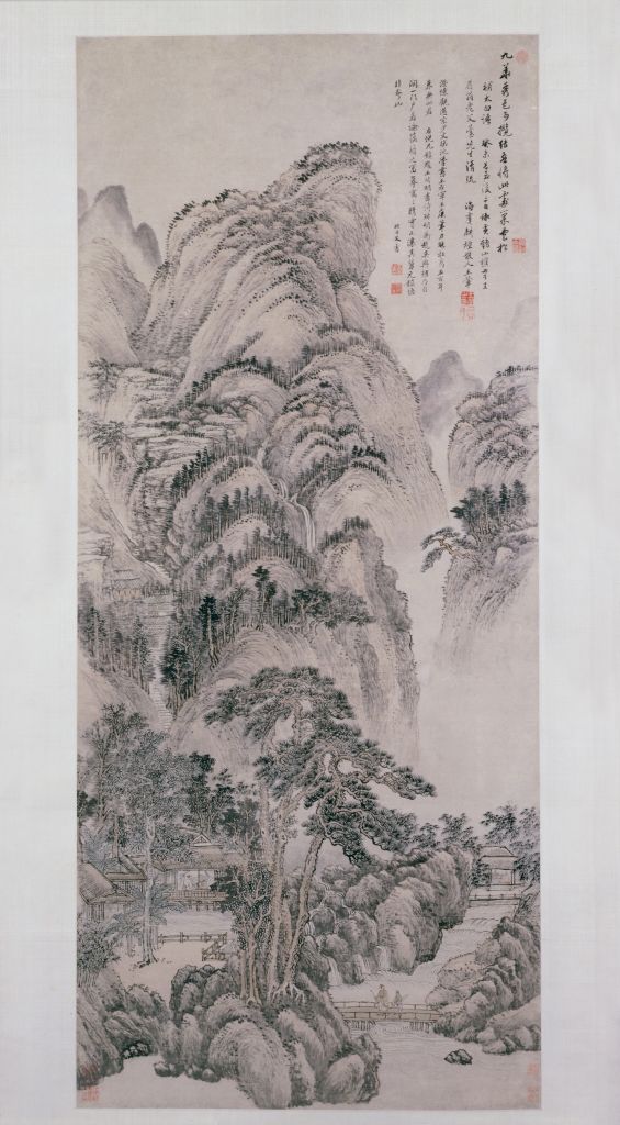 图片[1]-Wang Hui’s Jiuhua Beauty Map Axis-China Archive